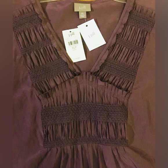New J Jill Washable Silk & Cotton Dress w Tags - Picture 3 of 5